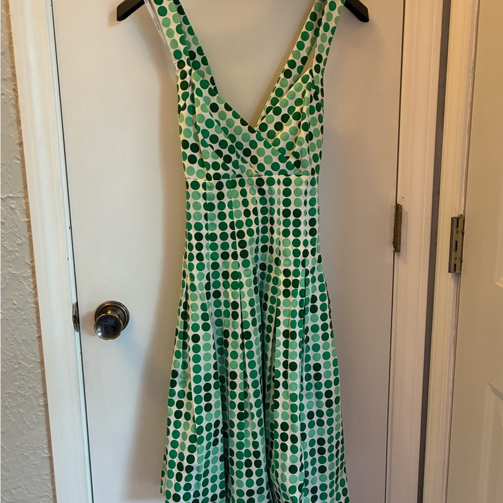 Calvin Klein Green Polka Dot Dress